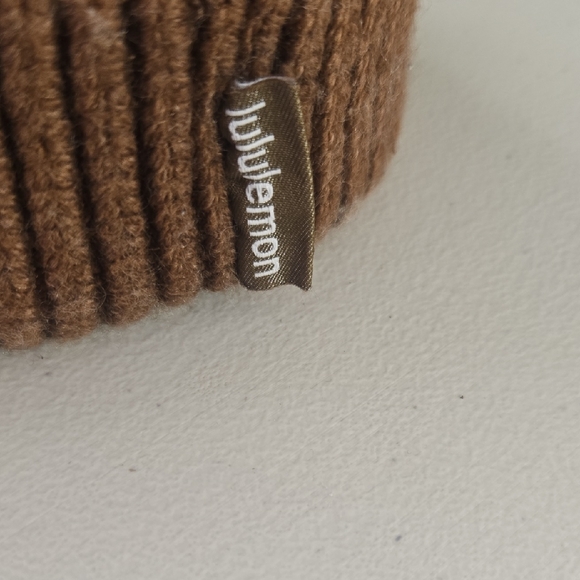 Lululemon Athletica Tan Ribbed Beanie - Picture 2 of 3